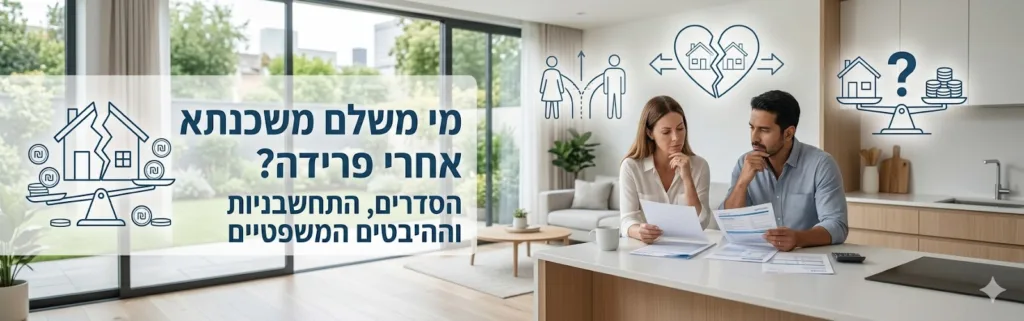 מי  משלם משכנתא אחרי פרידה?