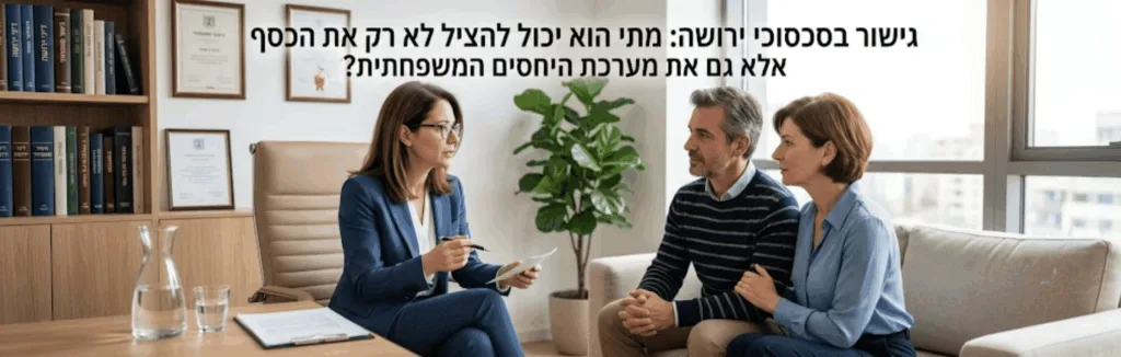 גישור בסכסוכי ירושה: מתי הוא יכול להציל לא רק את הכסף אלא גם את מערכת היחסים המשפחתית?